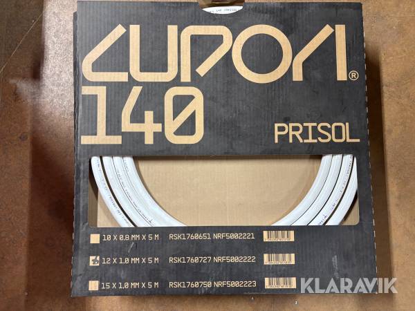 Mjukt kopparrör för VVS-installationer Cupori 140 Prisol. 12x1,0 mm x 5 m. 5 paket