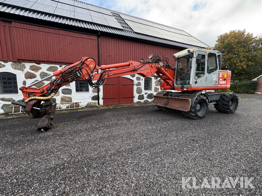 Hjulgrävmaskin Atlas 1404 med tillbehör