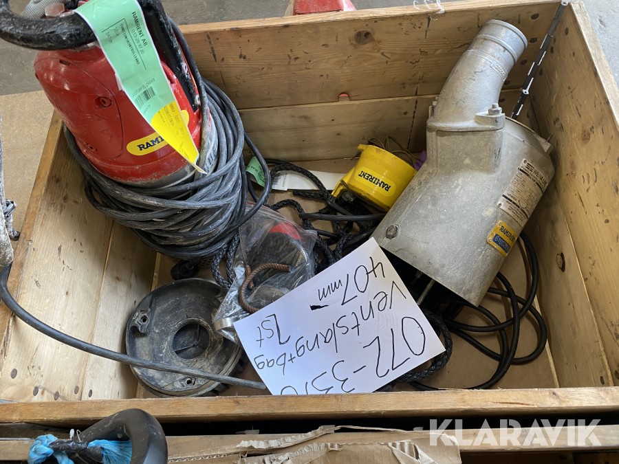 2 st Pumpar Atlas Copco, Grindex Weda30L, Minex lite