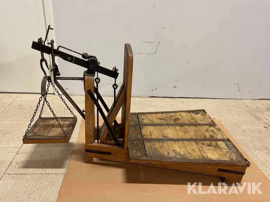 Antik våg Lindells vågfabrik Decimalvåg