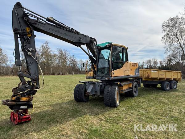 Grävmaskin Volvo Ew140c med Rototilt & redskap