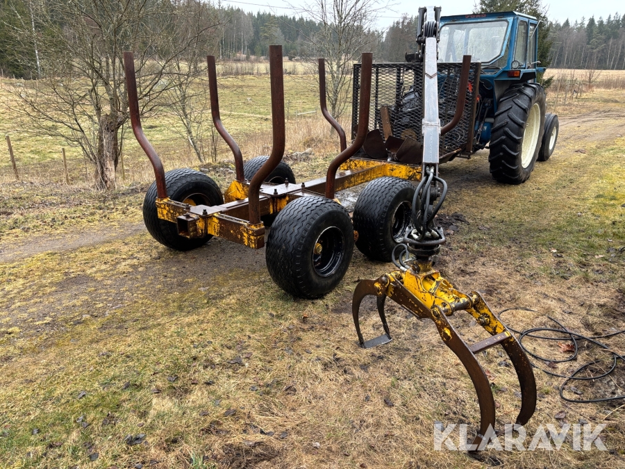 Skogsvagn Moheda 8 ton - Med kran