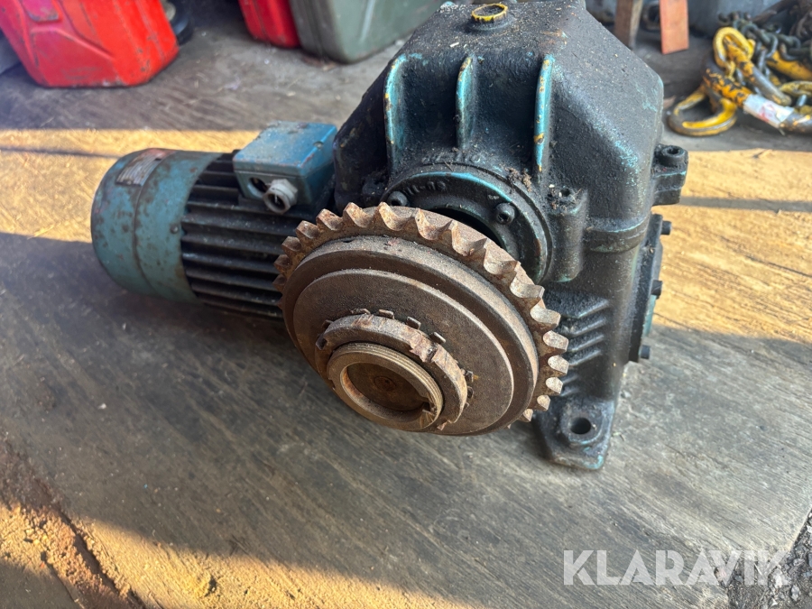 Elmotor med vinkelväxel Elmo R90 LF/4-1148-VB 1