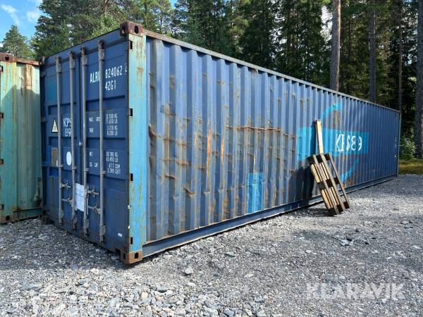 Container 40 fot blå
