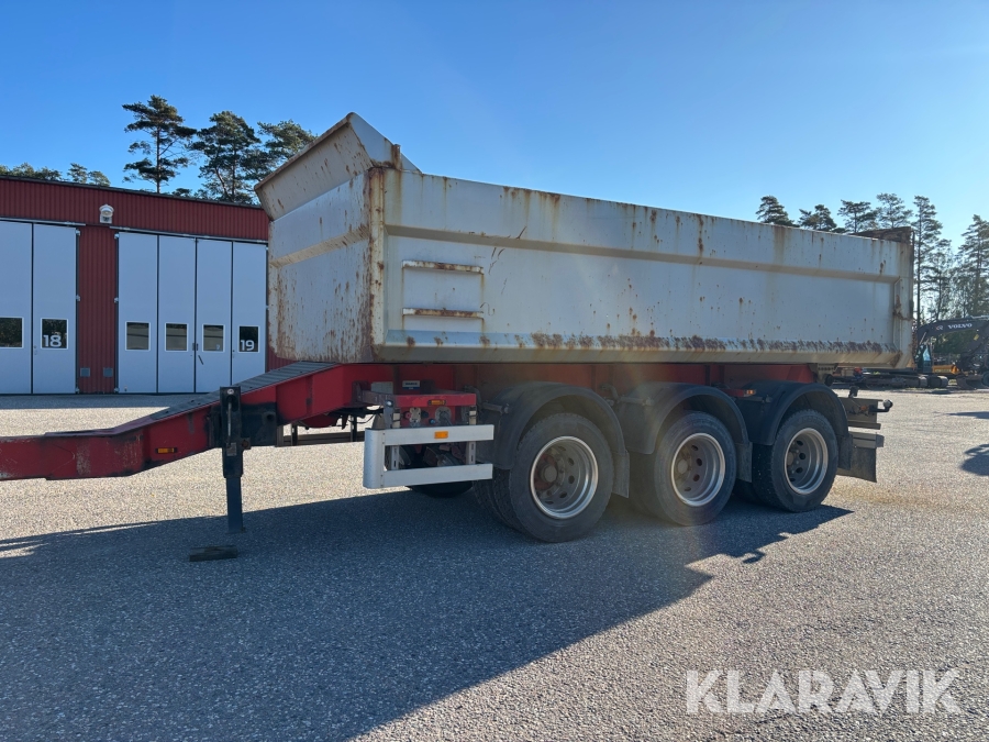Tridemsläp med tipp Tranåskärran TW-24 / PT12-20 24ton