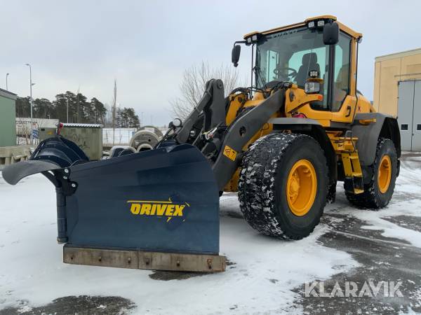 Hjullastare Volvo L60H med Drivex vikplog