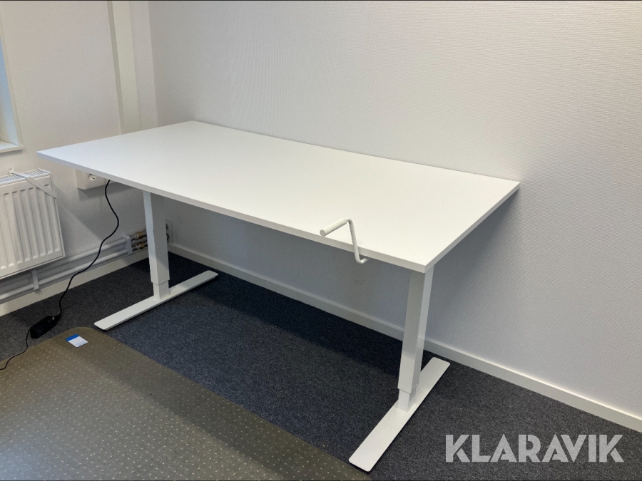 Höj & sänkbart skrivbord Ikea Skarsta med vev