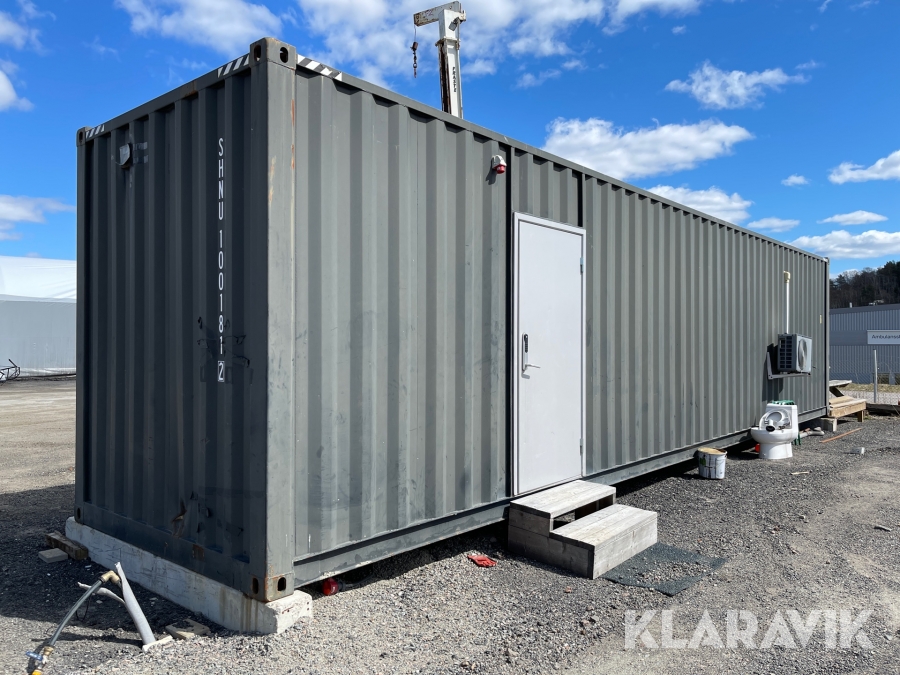 Bostadscontainer 40 fot med toalett, kök & sovrum