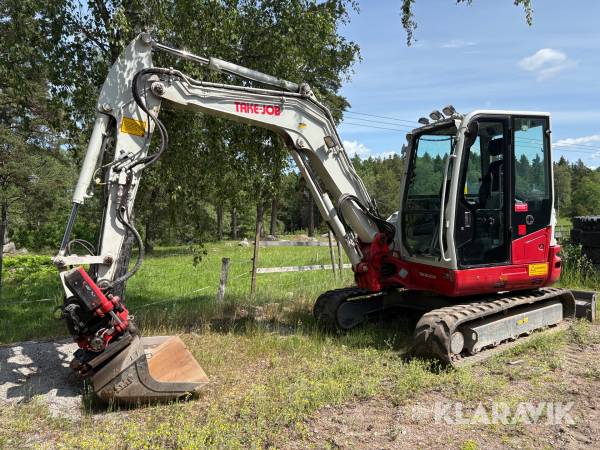 Grävmaskin Take-Job TB260 med flera redskap