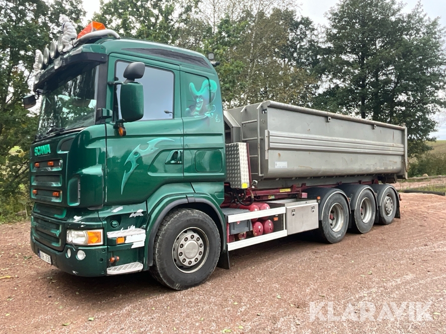 Lastväxlare Scania R500 LB8x4 med shacktflak