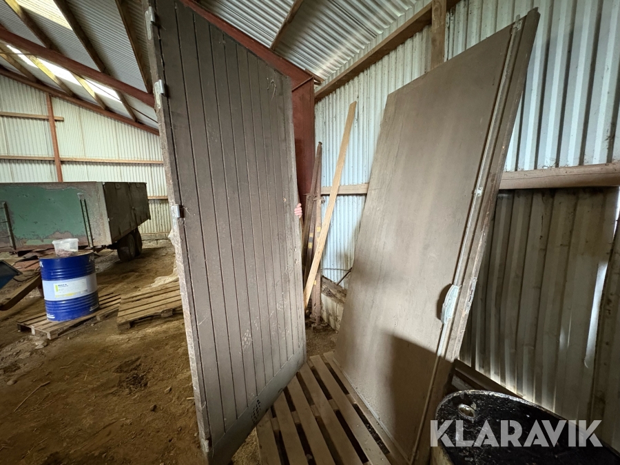 Garageport dubbeldörrar 226x248