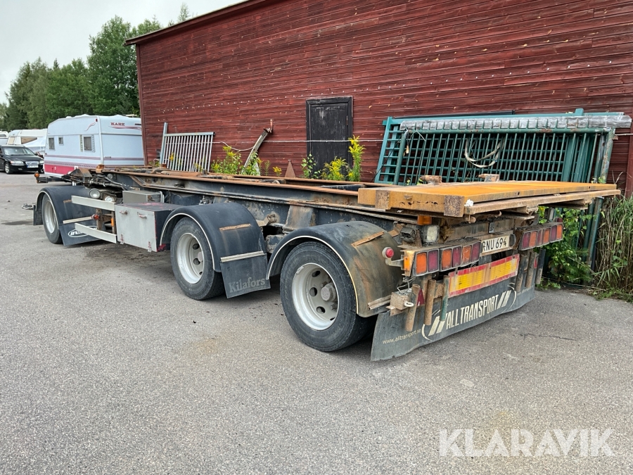 Lastväxlarsläp med tipp Kilafors 3axlig