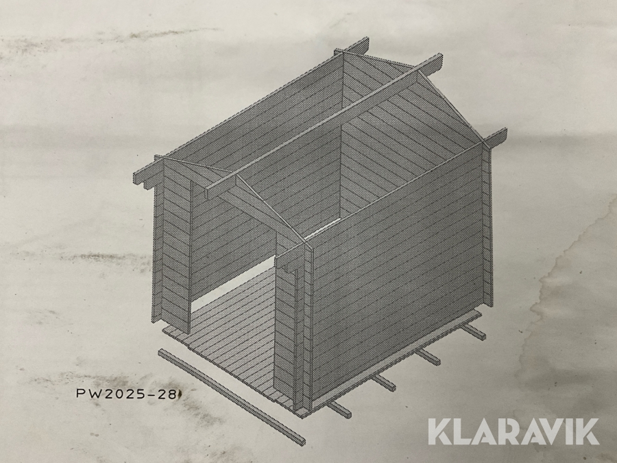 Bod 2x2,5 omonterad Polhus PW2025-28