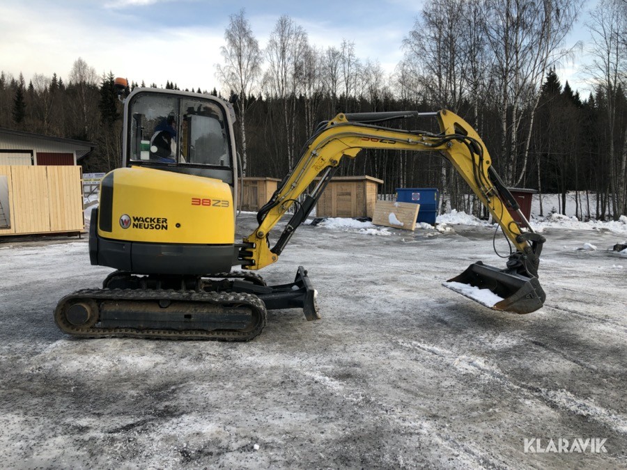 Minigrävmaskin 3,5 ton Wacker Neuson 38Z3