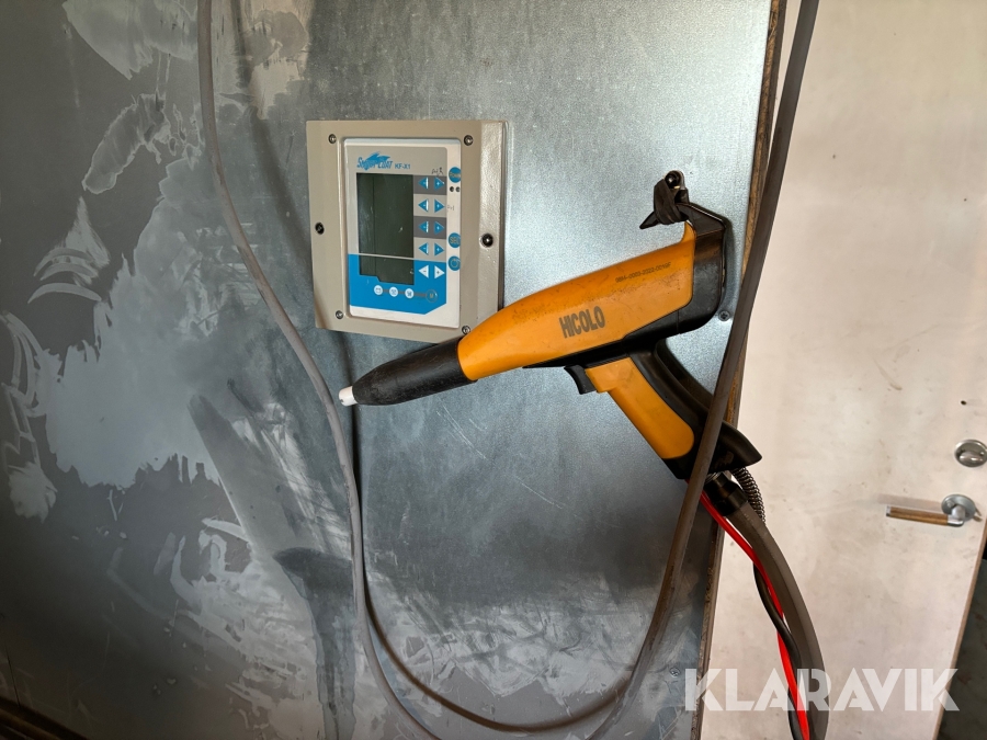 Komplett pulverlackeringsutrustning Colo - med spruta, ugn, vagn, slangar