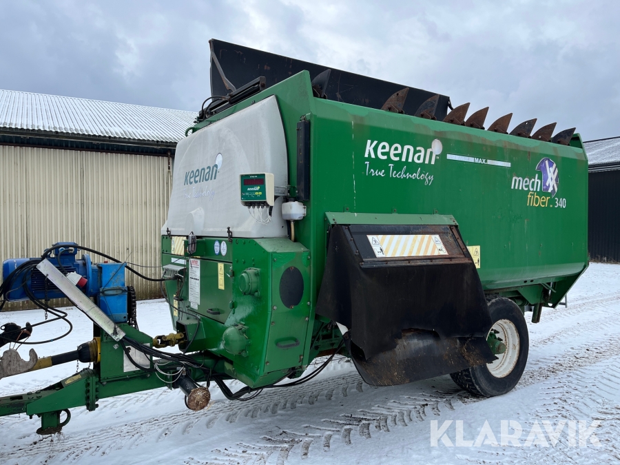 Mixervagn Keenan Mech fiber 340 balehandler med elmotor