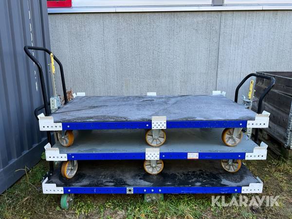 Materialvagn Flexqube 3 st