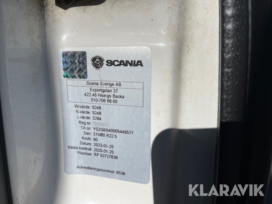 Betongbil Scania G450LB8X4*4HSA