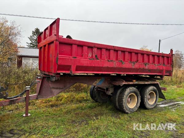 Tippvagn/dumpervagn 14,5m3