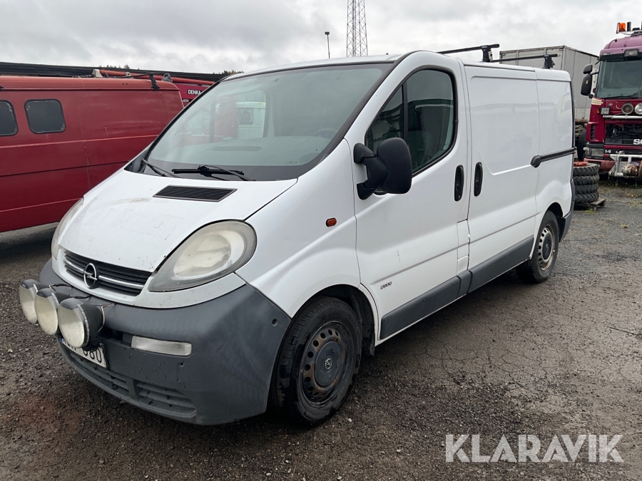 Skåpbil Opel Vivaro 1,9 CDTI med verkstadsinredning