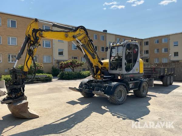 Grävmaskin Wacker Neuson EW100 med tilt/kärra/redskap