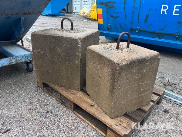 Betongblock 2 st