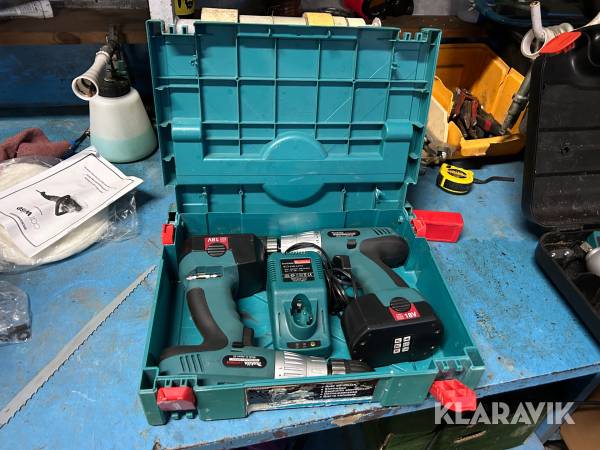 Borrmaskiner/skruvdragare Makita 6347DWED 2 st