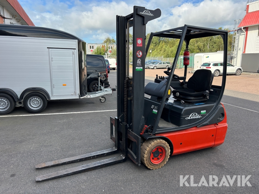 Motviktstruck Linde E16C-02 batteri