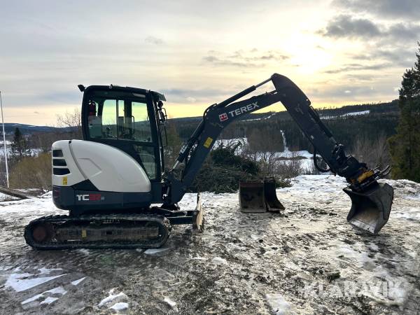 Grävmaskin Terex TC37 med redskap