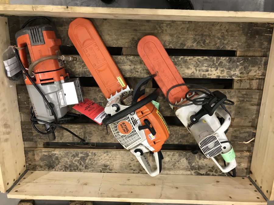 KÄRNBORRMASKIN, 2 ST KEDJESÅGAR