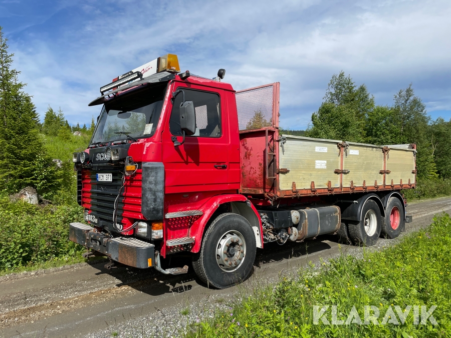 Tippbil Scania R143 6X2