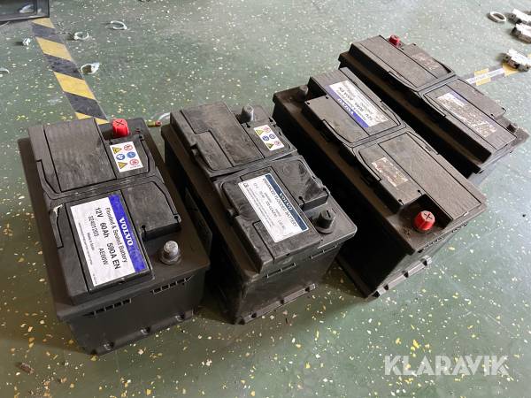 Bilbatterier Volvo 4 st 12V