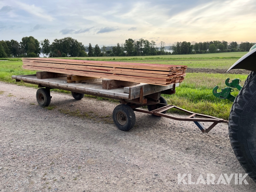 Traktorvagn Geef-verken 4meter flak