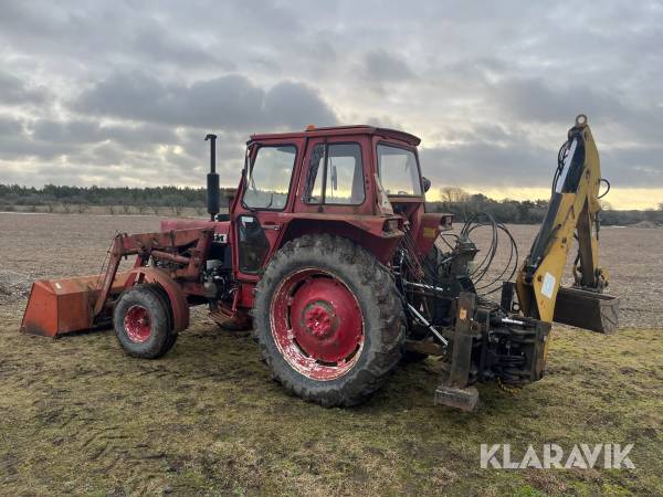 Veterantraktor Volvo BM T 650 med lastare, grävaggregat & redskap