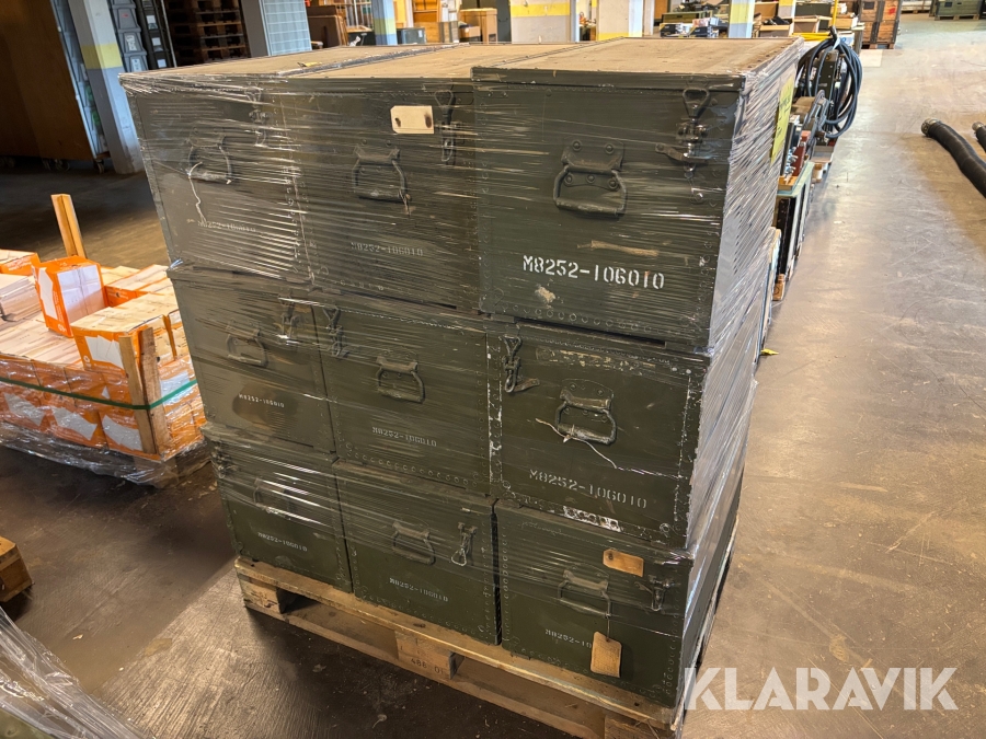 Förvaringslådor Försvarsmakten 9st