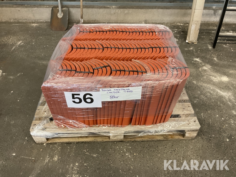 Nockpanna rak candor tegelröd 88st