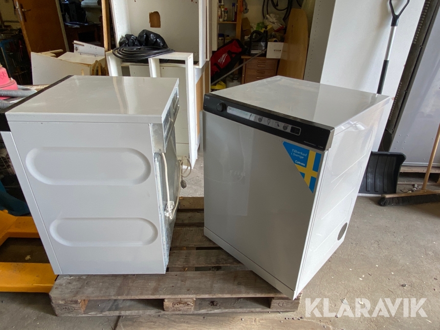 Torktumlare & tvättmaskin Cylinda Professionell T3000 & PT3120