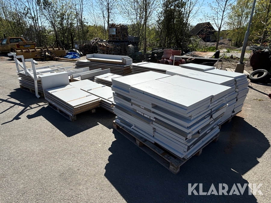 Butiksinredning diverse, 12st pallar