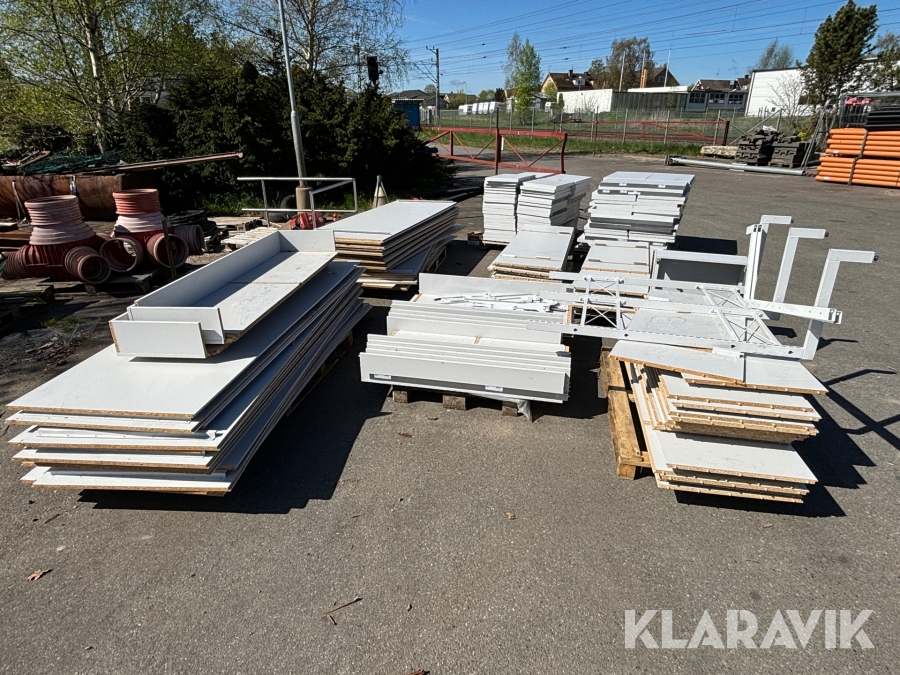 Butiksinredning diverse, 12st pallar