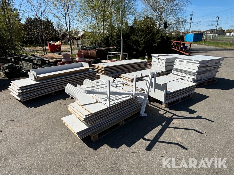 Butiksinredning diverse, 12st pallar