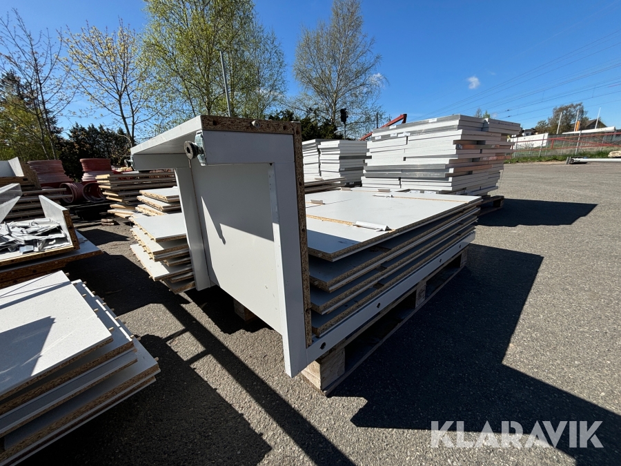 Butiksinredning diverse, 12st pallar