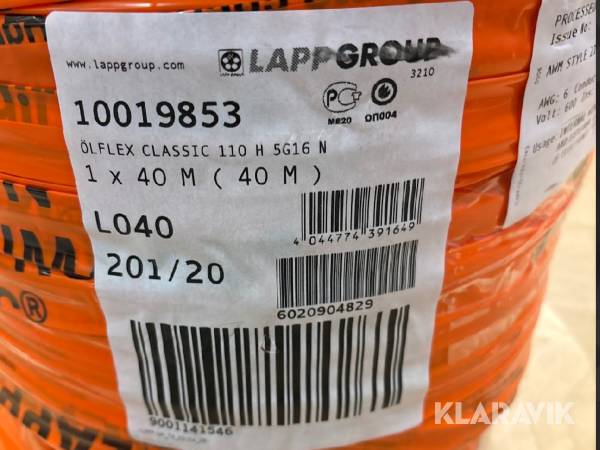 Parti med elkabel Ölflex CLASSIC 110 H 5G16 N; 5