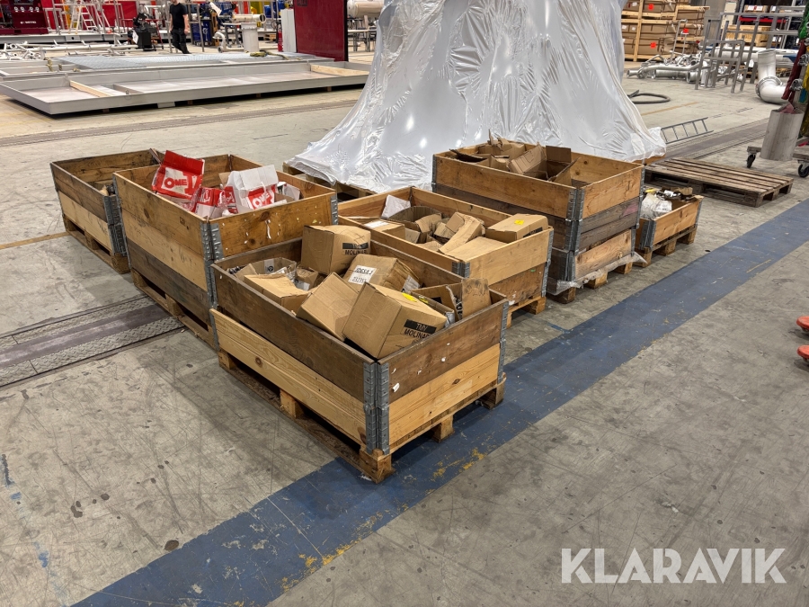 Diverse rostfritt/hardox bultmaterial