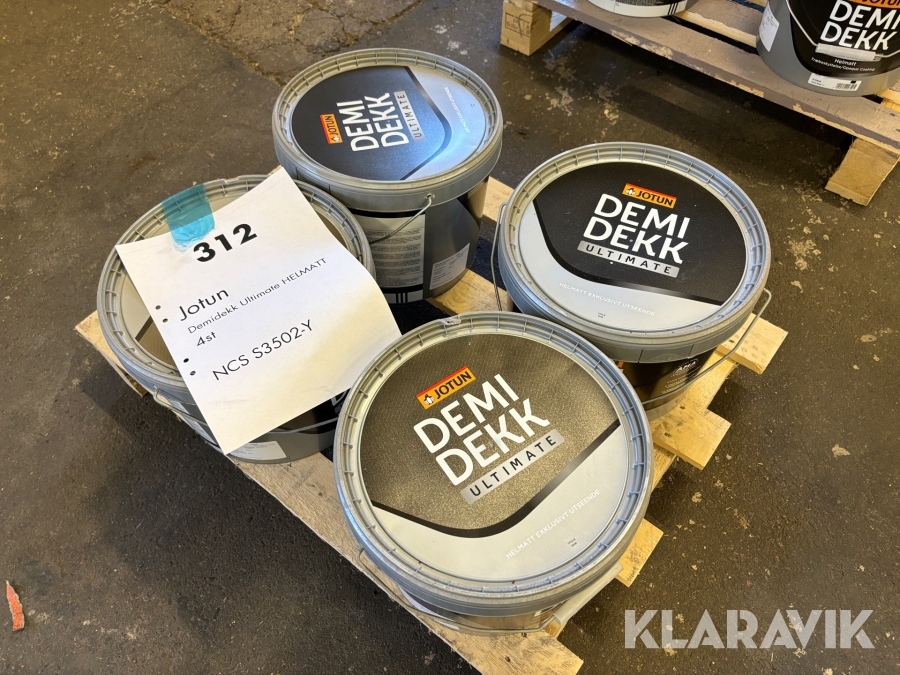 Målarfärg Jotun Demidekk Ultimate Helmatt NCS S3502-Y 4st