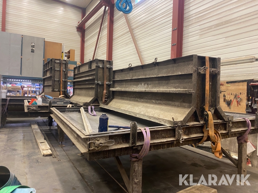 Gjutformar för L-stöd 3st