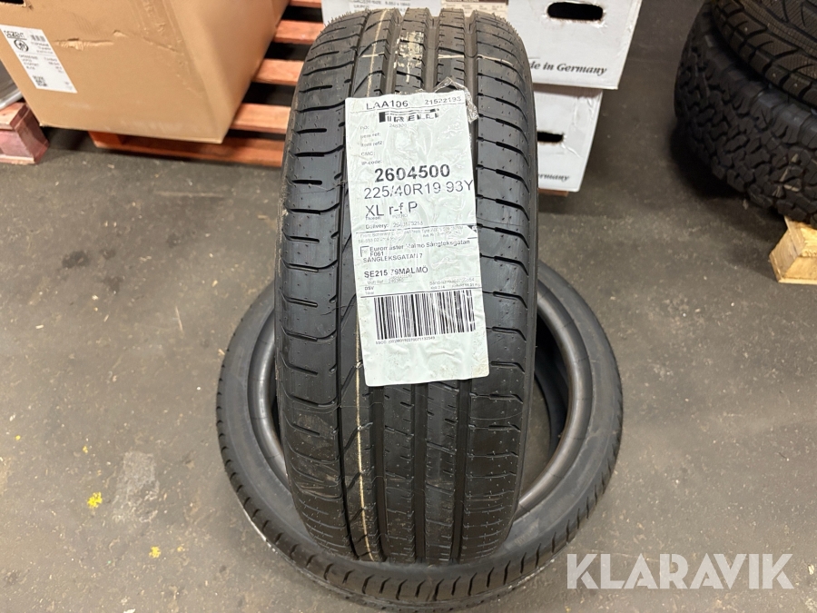 Bildäck P Zero 225/40R19 - 2st