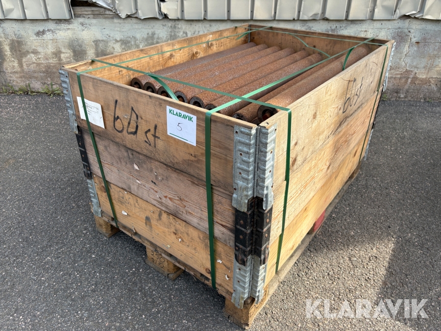 Rullar till transportbana 1st pall