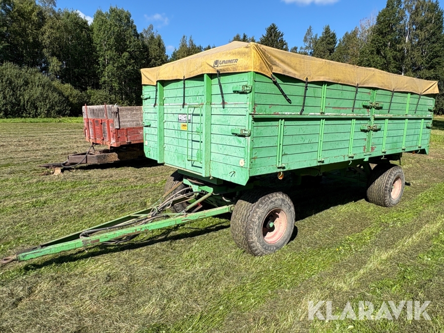 Spannmålsvagn med trevägstipp