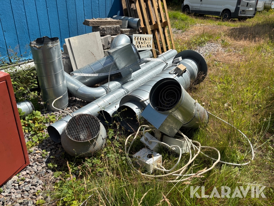 Ventilationsanläggning Veab med in och utsugningsfläkt