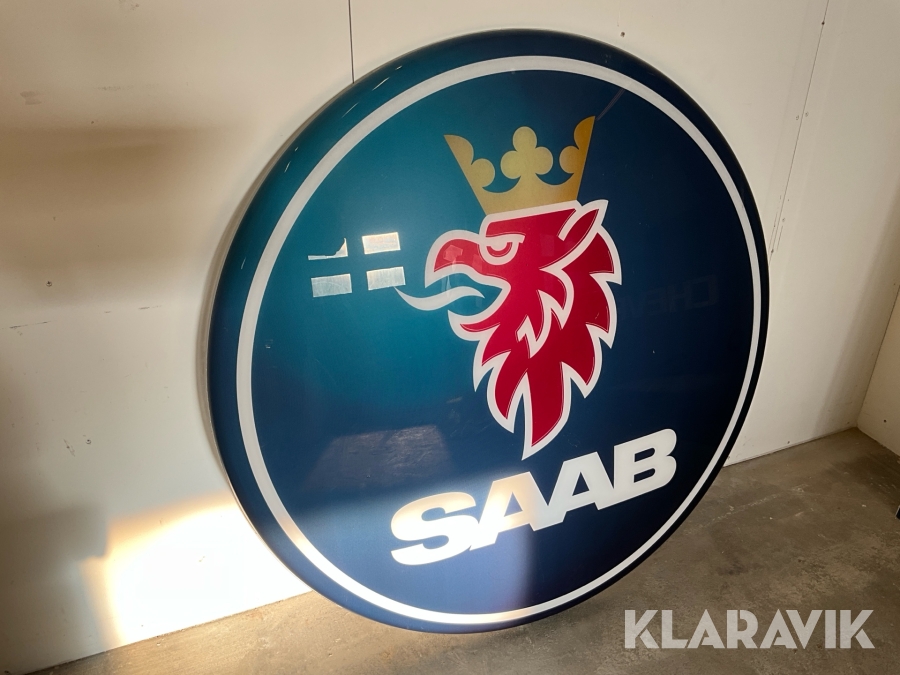 Skylt SAAB